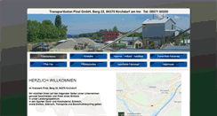 Desktop Screenshot of pinzl-beton.de